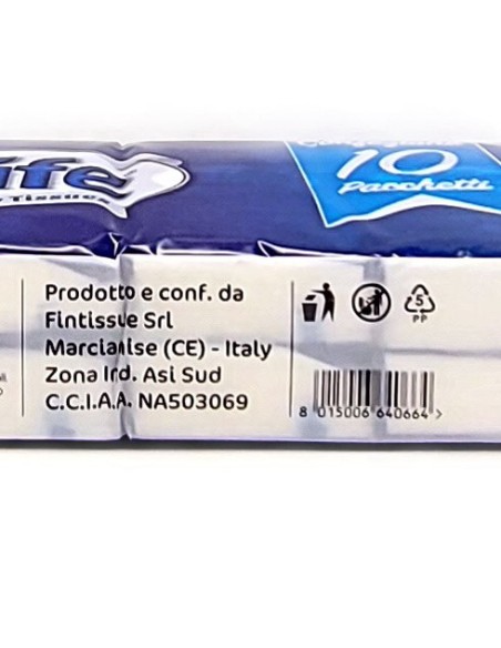 life fazzoletti da naso di carta - 3 veli - 10 pacchetti da 9 pezzi: tuttocasashop.it: carta & monouso