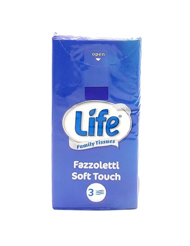 life fazzoletti da naso di carta - 3 veli - 10 pacchetti da 9 pezzi: tuttocasashop.it: carta & monouso