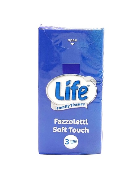 life fazzoletti da naso di carta - 3 veli - 10 pacchetti da 9 pezzi: tuttocasashop.it: carta & monouso