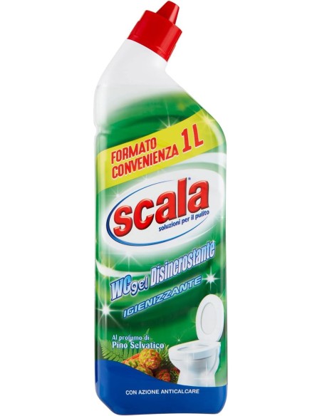 scala wc gel disincrostante - 1 litro - igienizzante - anticalcare: tuttocasashop.it: pulizia e cura della casa