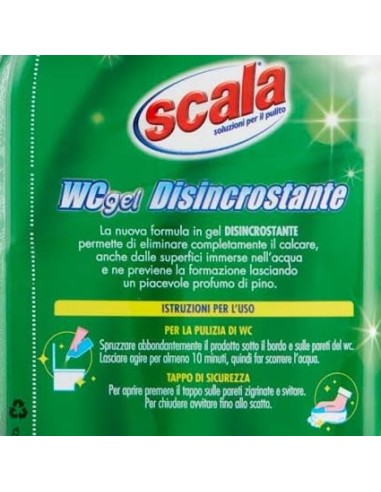 scala wc gel disincrostante - 1 litro - igienizzante - anticalcare: tuttocasashop.it: pulizia e cura della casa