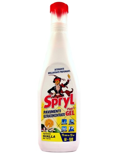 spryl gel detergente pavimenti profumante ultra concentrato 750ml - gialla: tuttocasashop.it: pulizia e cura della casa