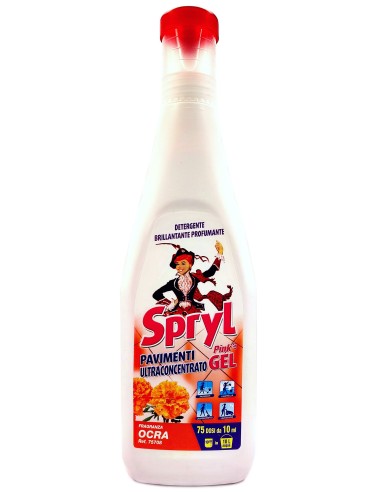 spryl gel detergente pavimenti profumante ultra concentrato 750ml - ocra: tuttocasashop.it: pulizia e cura della casa