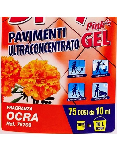 spryl gel detergente pavimenti profumante ultra concentrato 750ml - ocra: tuttocasashop.it: pulizia e cura della casa
