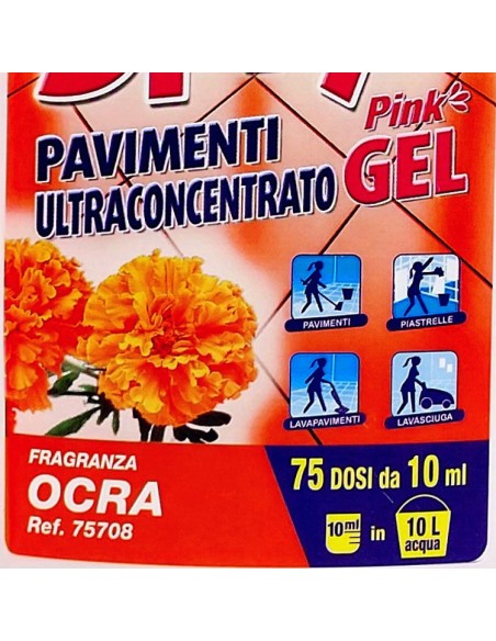 spryl gel detergente pavimenti profumante ultra concentrato 750ml - ocra: tuttocasashop.it: pulizia e cura della casa