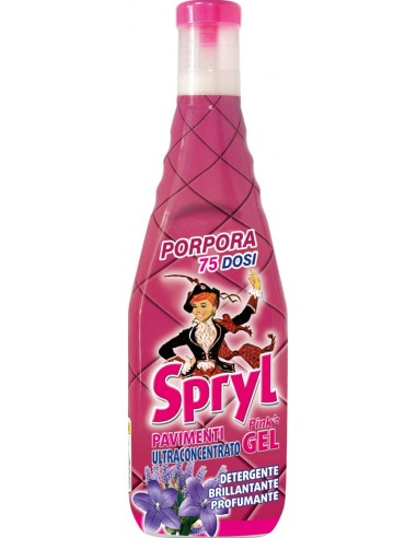 spryl gel detergente pavimenti profumante ultra concentrato 750ml - porpora: tuttocasashop.it: pulizia e cura della casa
