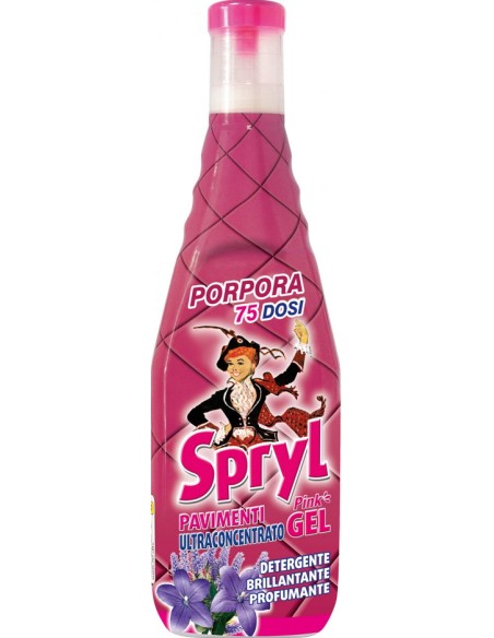 spryl gel detergente pavimenti profumante ultra concentrato 750ml - porpora: tuttocasashop.it: pulizia e cura della casa