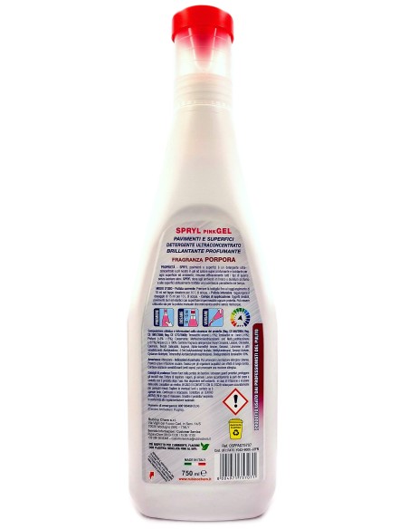 spryl gel detergente pavimenti profumante ultra concentrato 750ml - porpora: tuttocasashop.it: pulizia e cura della casa