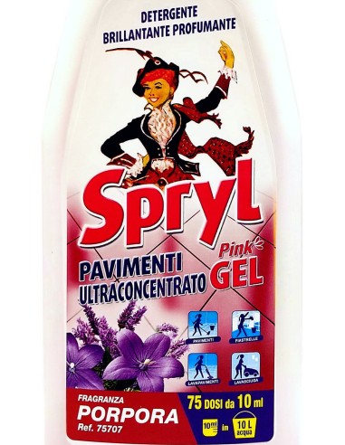 spryl gel detergente pavimenti profumante ultra concentrato 750ml - porpora: tuttocasashop.it: pulizia e cura della casa