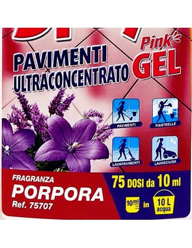 spryl gel detergente pavimenti profumante ultra concentrato 750ml - porpora: tuttocasashop.it: pulizia e cura della casa
