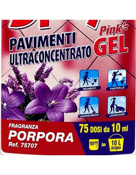 spryl gel detergente pavimenti profumante ultra concentrato 750ml - porpora: tuttocasashop.it: pulizia e cura della casa