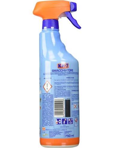 kh7 spray professionale - 750ml - smacchiatore per bucato bianchi e colorati: tuttocasashop.it: pulizia e cura della casa