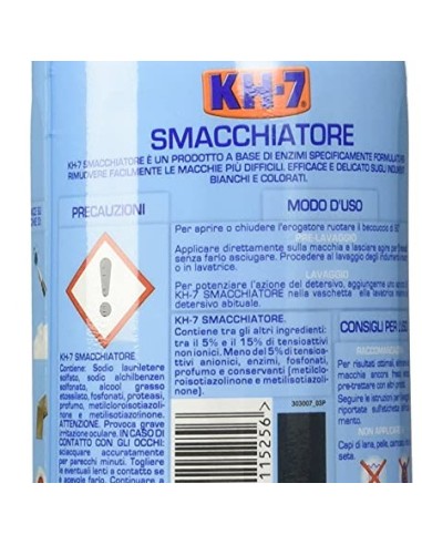 kh7 spray professionale - 750ml - smacchiatore per bucato bianchi e colorati: tuttocasashop.it: pulizia e cura della casa