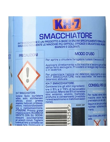 kh7 spray professionale - 750ml - smacchiatore per bucato bianchi e colorati: tuttocasashop.it: pulizia e cura della casa