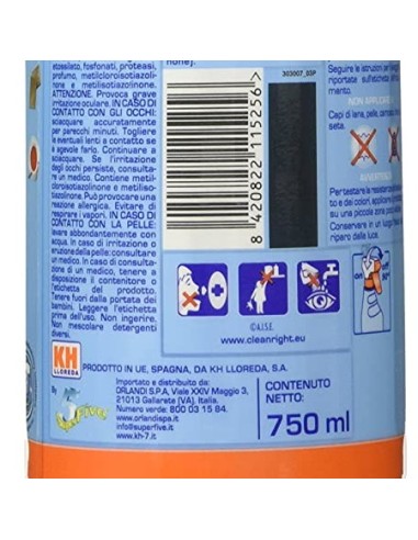 kh7 spray professionale - 750ml - smacchiatore per bucato bianchi e colorati: tuttocasashop.it: pulizia e cura della casa