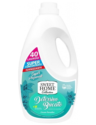 sweet home detersivo liquido per bucato 40 lavaggi 2 litri - ocean paradise: tuttocasashop.it: prodotti per bucato e tessuti