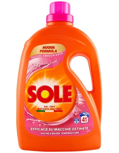 sole detersivo lavatrice liquido - 41 lavaggi 1845ml - potere smacchiante: tuttocasashop.it: prodotti per bucato e tessuti