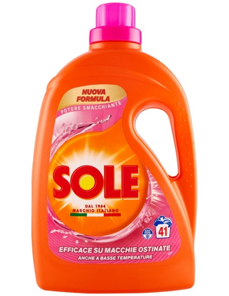 sole detersivo lavatrice liquido - 41 lavaggi 1845ml - potere smacchiante: tuttocasashop.it: prodotti per bucato e tessuti