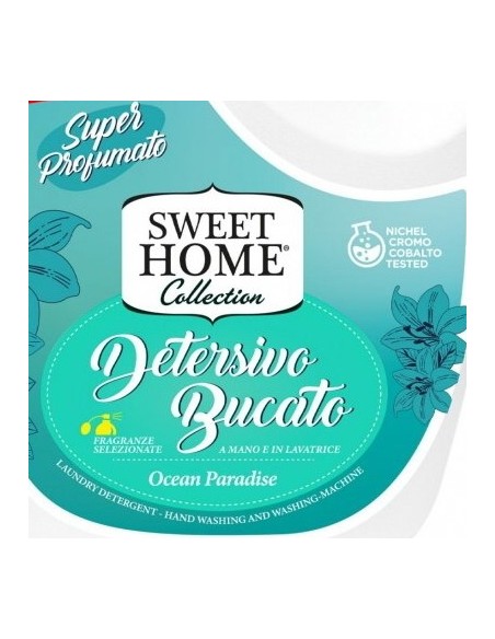 sweet home detersivo liquido per bucato 40 lavaggi 2 litri - ocean paradise: tuttocasashop.it: prodotti per bucato e tessuti