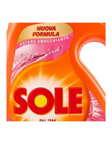 sole detersivo lavatrice liquido - 41 lavaggi 1845ml - potere smacchiante: tuttocasashop.it: prodotti per bucato e tessuti