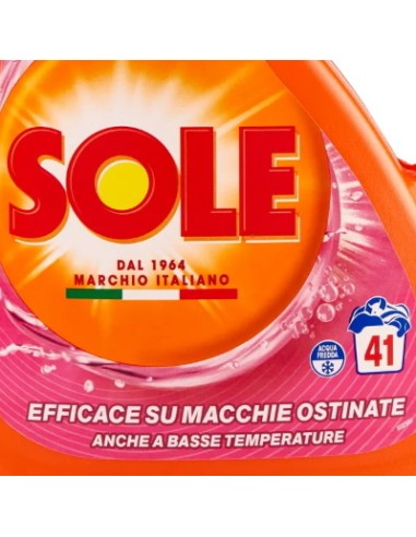 sole detersivo lavatrice liquido - 41 lavaggi 1845ml - potere smacchiante: tuttocasashop.it: prodotti per bucato e tessuti