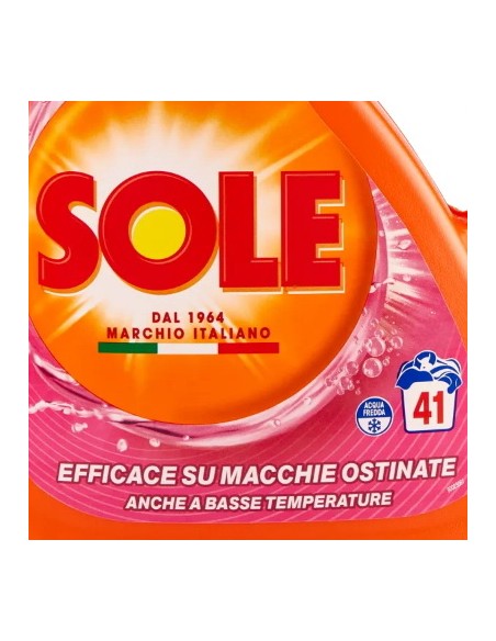 sole detersivo lavatrice liquido - 41 lavaggi 1845ml - potere smacchiante: tuttocasashop.it: prodotti per bucato e tessuti