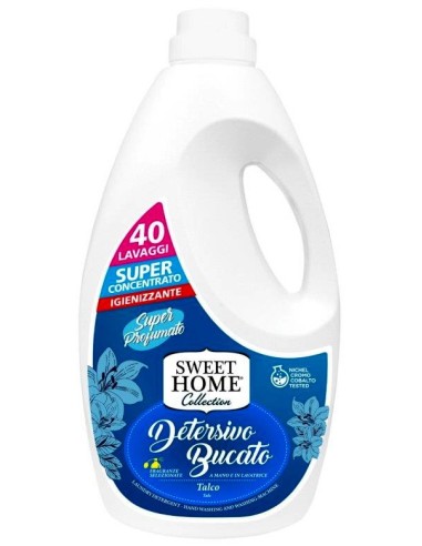 sweet home detersivo liquido per bucato - 40 lavaggi - 2 litri - talco: tuttocasashop.it: prodotti per bucato e tessuti