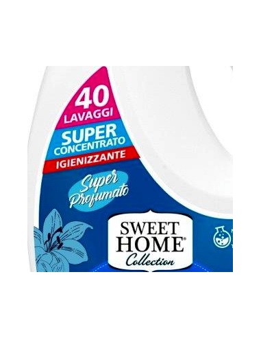 sweet home detersivo liquido per bucato - 40 lavaggi - 2 litri - talco: tuttocasashop.it: prodotti per bucato e tessuti
