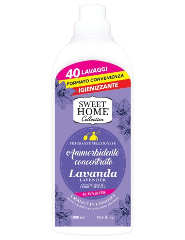 sweet home ammorbidente concentrato - 40 lavaggi - 1 litro - lavanda: tuttocasashop.it: prodotti per bucato e tessuti