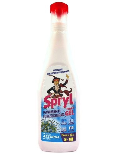 spryl gel detergente pavimenti profumante ultra concentrato 750ml - azzurra: tuttocasashop.it: pulizia e cura della casa