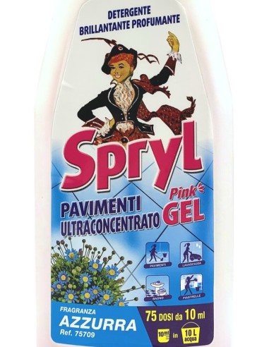 spryl gel detergente pavimenti profumante ultra concentrato 750ml - azzurra: tuttocasashop.it: pulizia e cura della casa