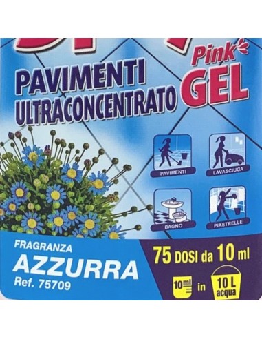 spryl gel detergente pavimenti profumante ultra concentrato 750ml - azzurra: tuttocasashop.it: pulizia e cura della casa