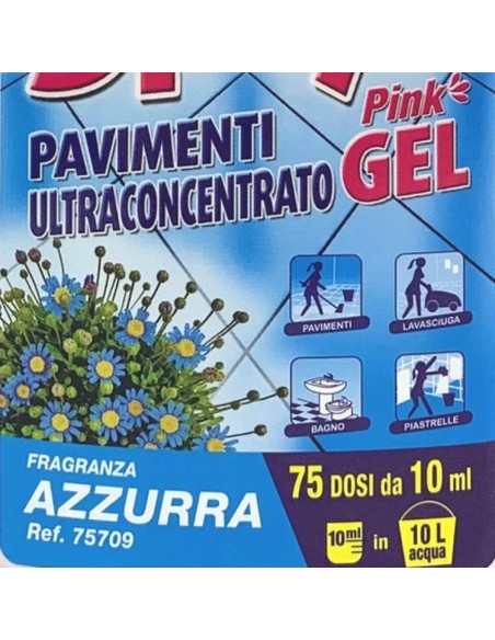 spryl gel detergente pavimenti profumante ultra concentrato 750ml - azzurra: tuttocasashop.it: pulizia e cura della casa