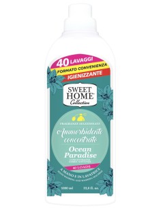 sweet home ammorbidente concentrato - 40 lavaggi - 1 litro - ocean paradise: tuttocasashop.it: prodotti per bucato e tessuti