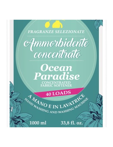 sweet home ammorbidente concentrato - 40 lavaggi - 1 litro - ocean paradise: tuttocasashop.it: prodotti per bucato e tessuti