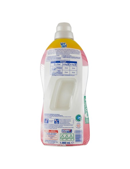 vernel ammorbidente concentrato - 78 lavaggi - 1950ml - floreale - fresh: tuttocasashop.it: prodotti per bucato e tessuti