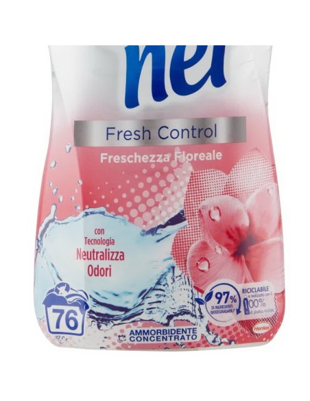 vernel ammorbidente concentrato - 78 lavaggi - 1950ml - floreale - fresh: tuttocasashop.it: prodotti per bucato e tessuti