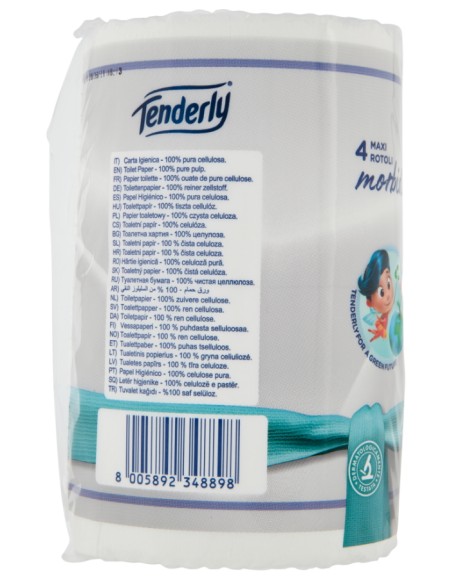 Tenderly Kilometrica Fior di Lino Carta Igienica 4 Rotoli