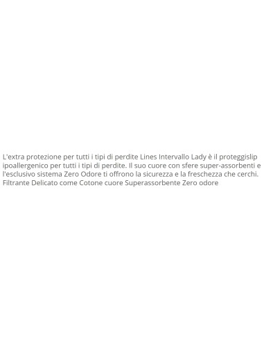 Lines Intervallo Lady Maxi Long 28 Proteggislip