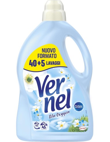 vernel ammorbidente per bucato - 45 lavaggi - 2970ml - blu oxygen: tuttocasashop.it: prodotti per bucato e tessuti