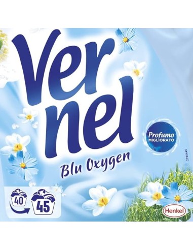 vernel ammorbidente per bucato - 45 lavaggi - 2970ml - blu oxygen: tuttocasashop.it: prodotti per bucato e tessuti