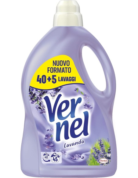 vernel ammorbidente per bucato - 45 lavaggi - 2970ml - lavanda: tuttocasashop.it: prodotti per bucato e tessuti