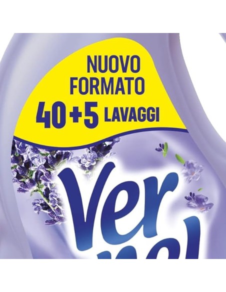vernel ammorbidente per bucato - 45 lavaggi - 2970ml - lavanda: tuttocasashop.it: prodotti per bucato e tessuti