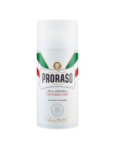 proraso schiuma da barba - 300ml - pelli sensibili - te' verde e avena: tuttocasashop.it: igiene e cura della persona