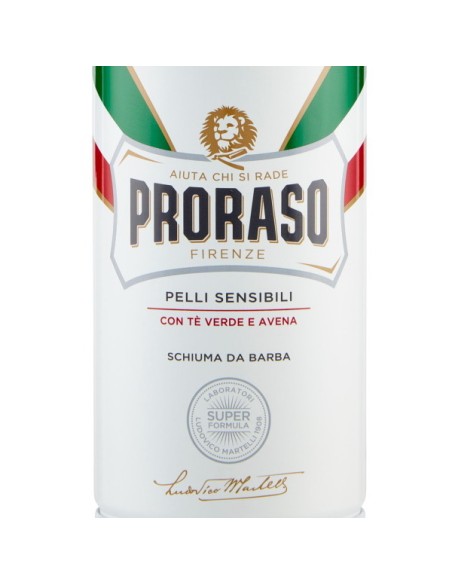 proraso schiuma da barba - 300ml - pelli sensibili - te' verde e avena: tuttocasashop.it: igiene e cura della persona