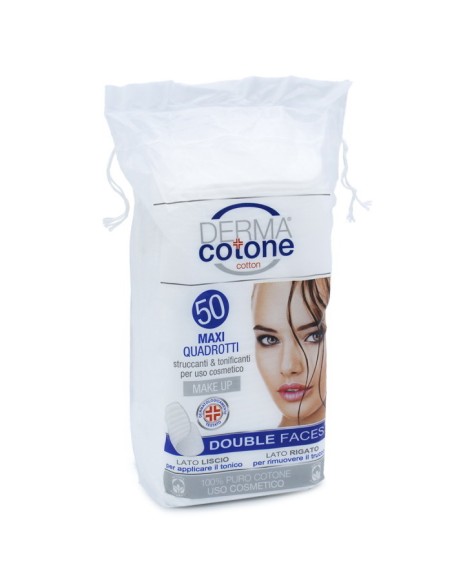 dermacotone 50 maxi quadrotti struccanti e tonificanti per uso cosmetico: tuttocasashop.it: igiene e cura della persona