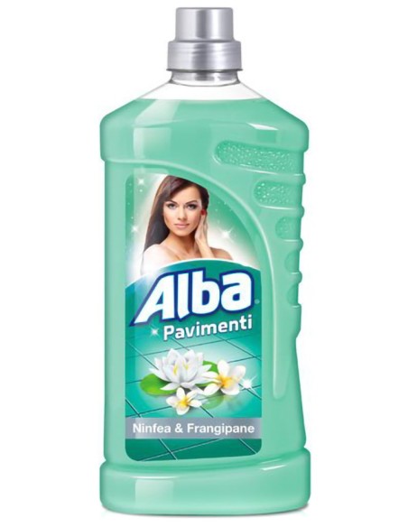 alba pavimenti detergente liquido - 1 litro - ninfea & frangipane: tuttocasashop.it: pulizia e cura della casa