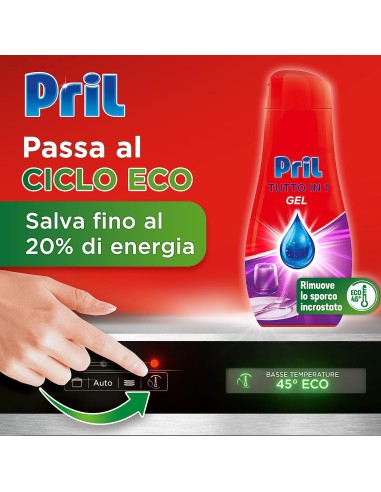 pril tutto in 1 gel detergente lavastoviglie - 35 lavaggi - 630ml - classico: tuttocasashop.it: pulizia e cura della casa