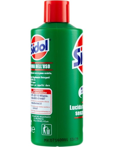 sidol lucida metalli universale - 150ml - per tutti i tipi di metallo: tuttocasashop.it: pulizia e cura della casa