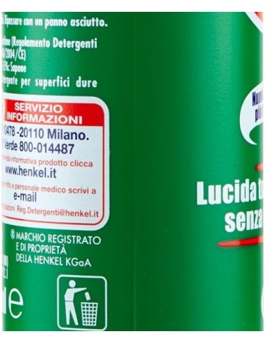 sidol lucida metalli universale - 150ml - per tutti i tipi di metallo: tuttocasashop.it: pulizia e cura della casa